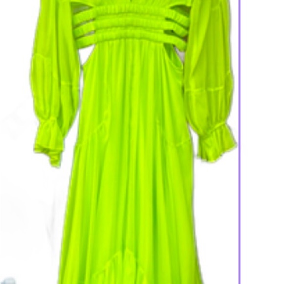 Vibrant Neon Green Dress - Picture 1 of 10